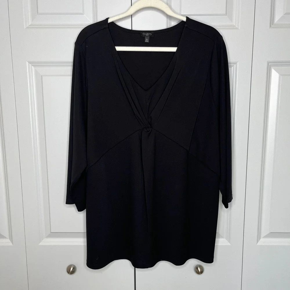 Talbots black tunic